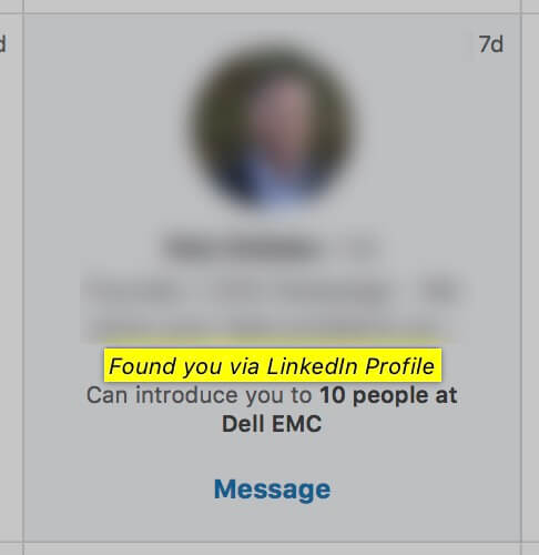 What Does “Found You” Through Linkedin Search Mean?