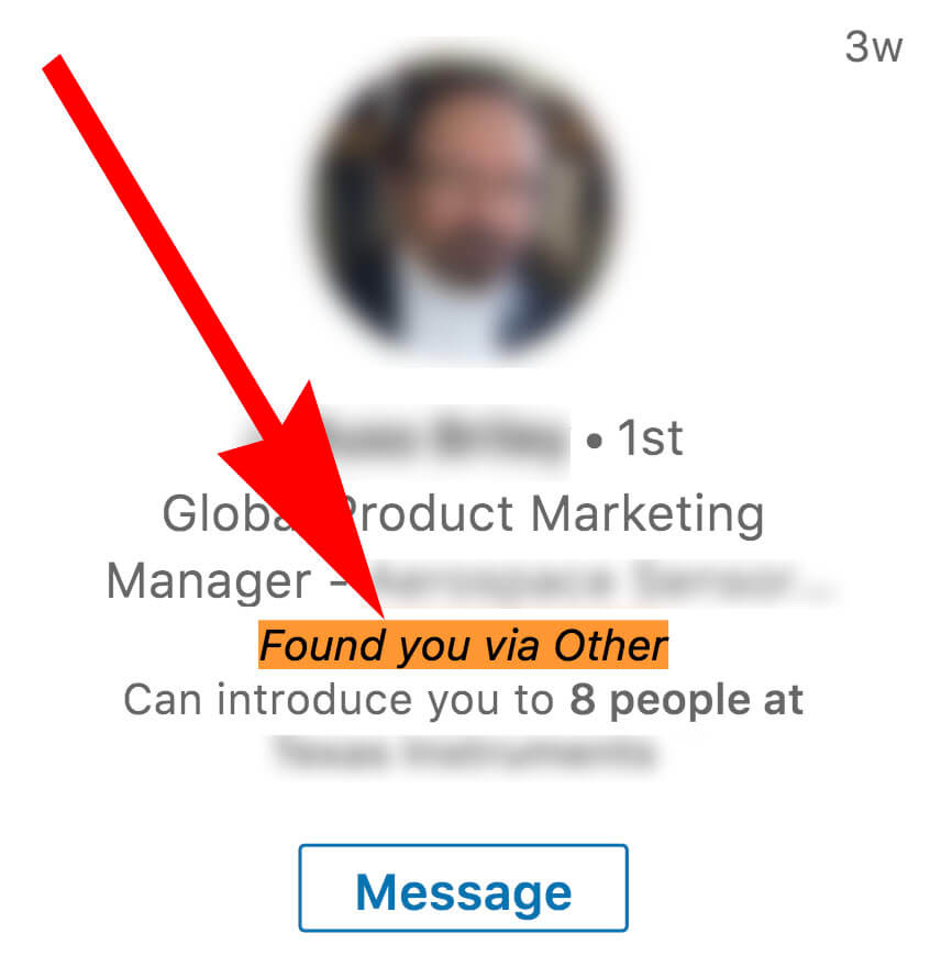 Linkedin what does found you via other mean on Linkedin - Abound ...