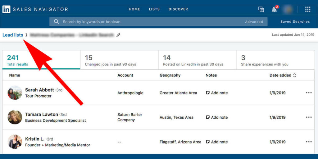 How To Use Linkedin Lead Lists Featured Image