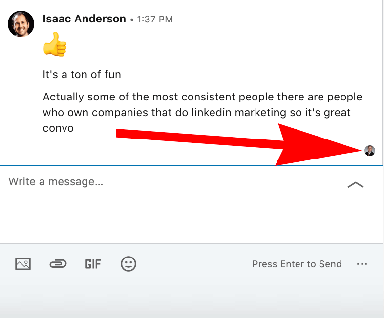What Does the Check Mark Mean on Linkedin Message?