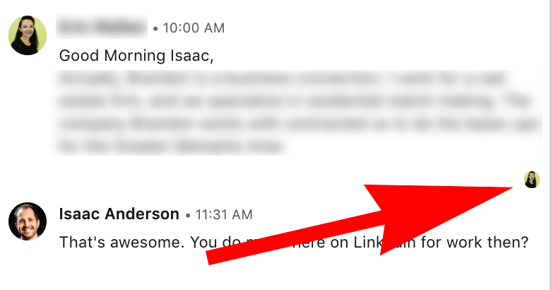 Linkedin read receipts - how to see if someone has read your message - message has not been seen