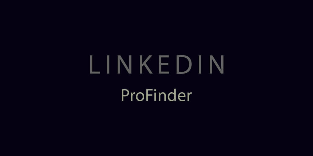 Linkedin ProFinder