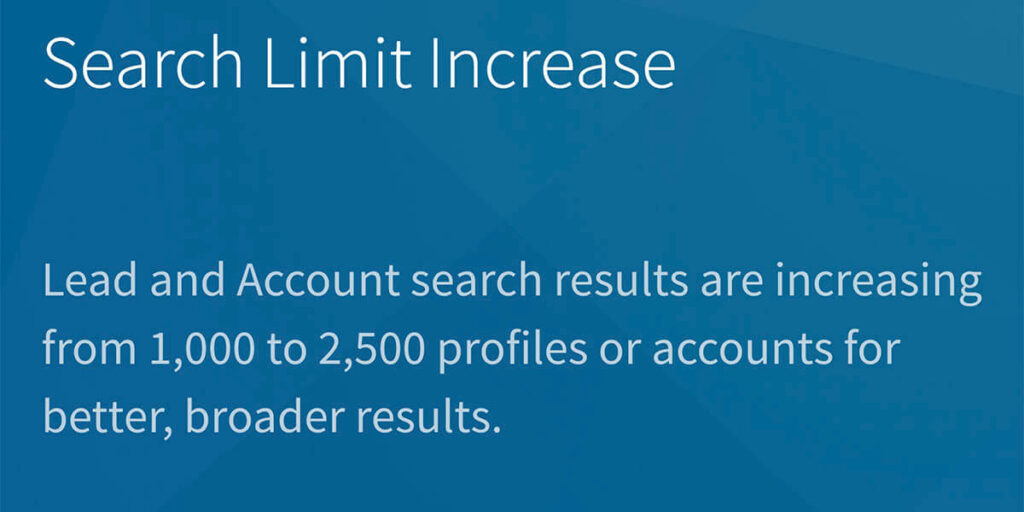 Linkedin Sales Navigator Increasing Search Count From 1,000 to 2,500