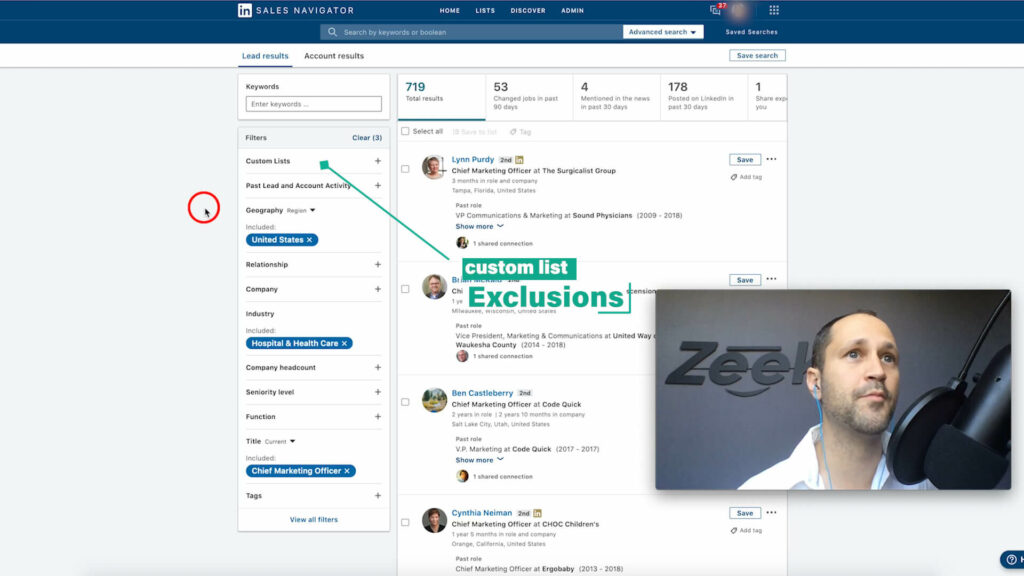 Using Linkedin Custom List Exclusions To Create "Do Not Contact" Lists