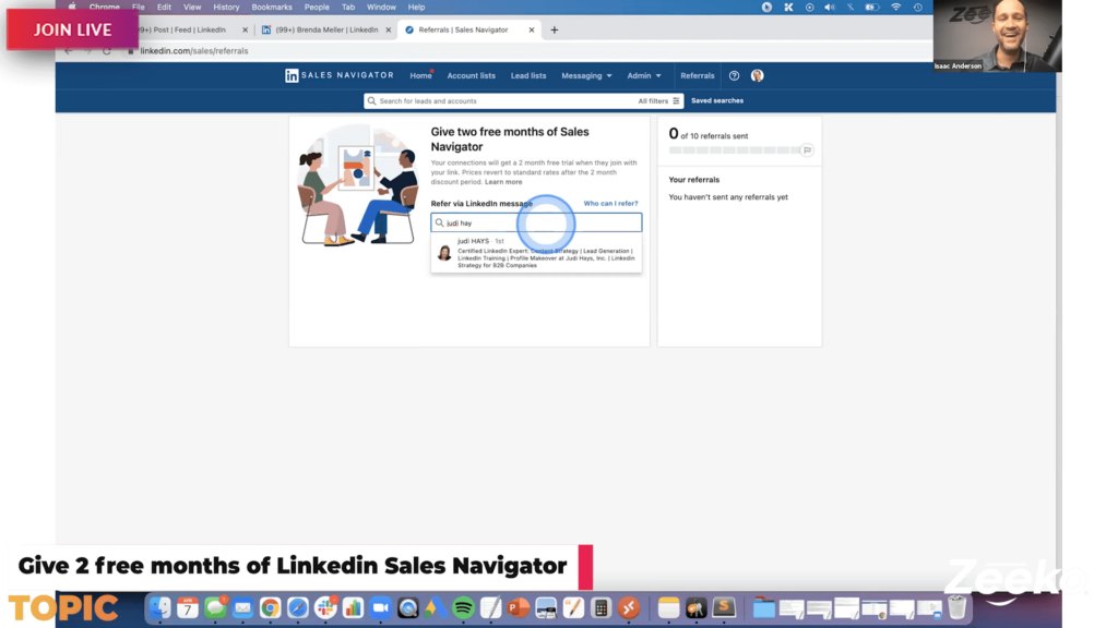 Getting Sales Navigator Free, Newsletters, Bugs and more - Full Hangout