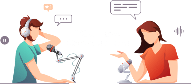 You have conversations our podcast production agency does the rest