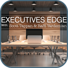 Recently produced podcast made by the podcast production agency Abound Social - This podcast is called 'Executive's Edge'